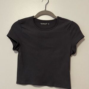 Abercrombie & Fitch Cropped Ribbed T-shirt